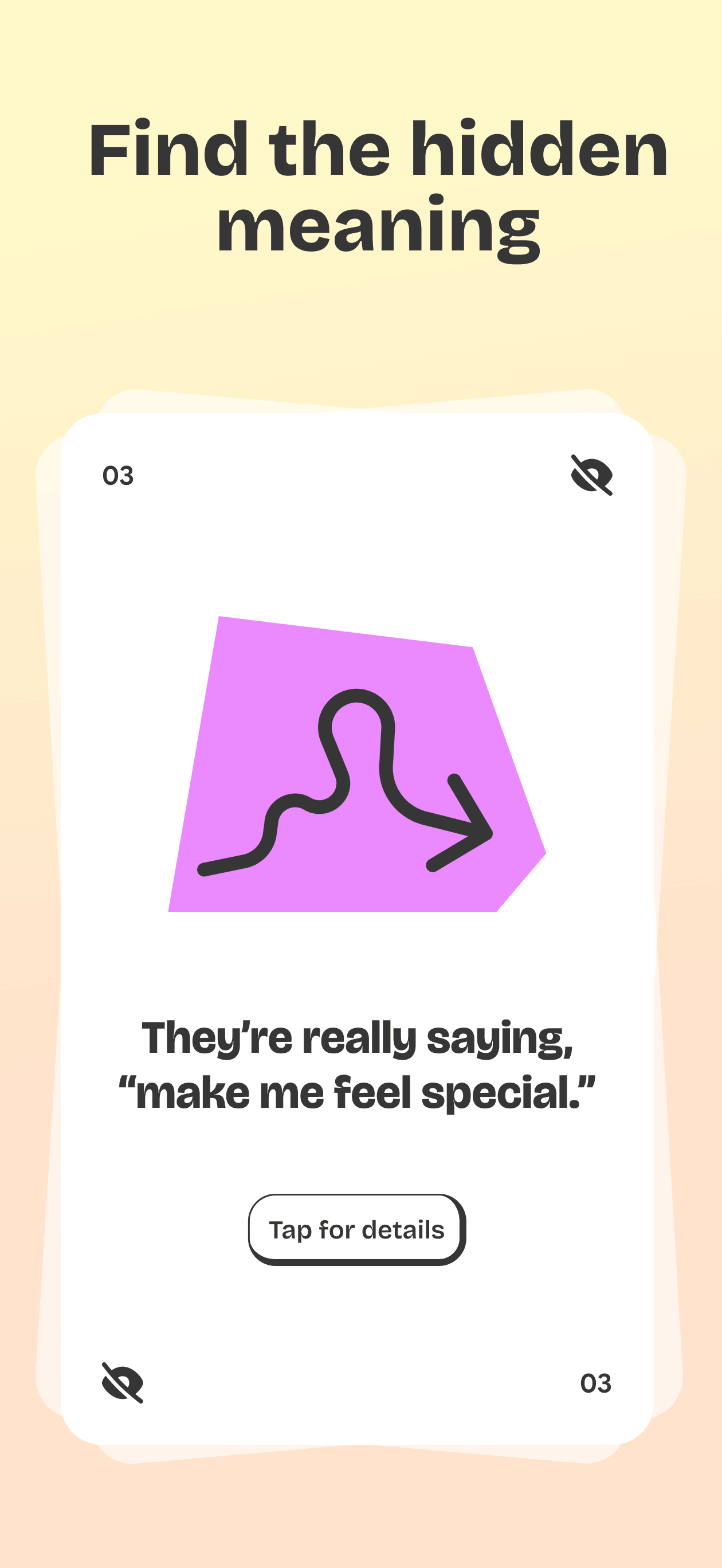 App Store preview: Find the hidden meaning